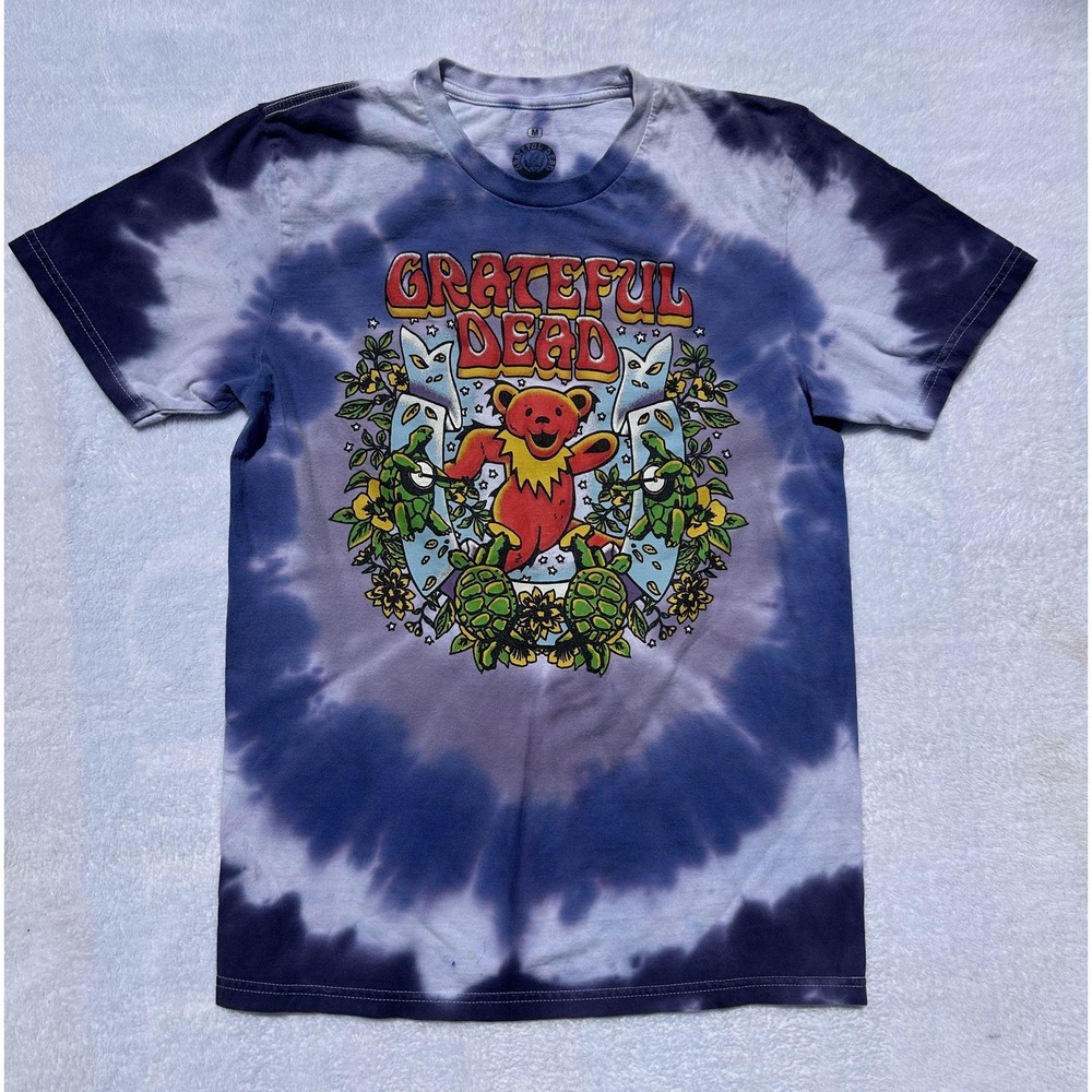 Grateful Dead Terrapin Turtles & Dancin Bears Rock Tie Dye M